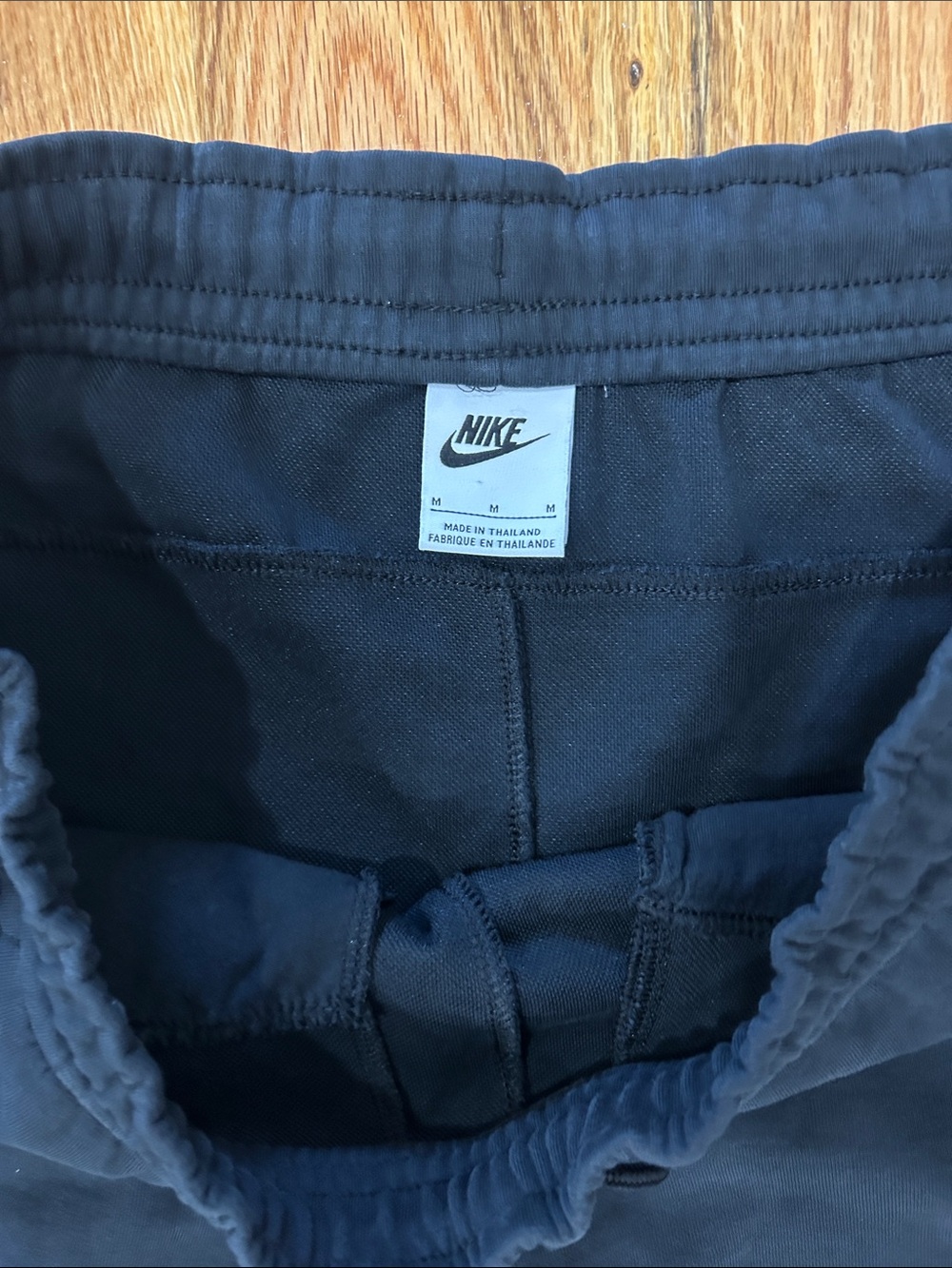 Nike Black Men's Athletic Joggers with Drawstring - Picture 2 of 6